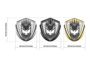 Pontiac Metal Emblema Insignia Extremo Plano Sólido